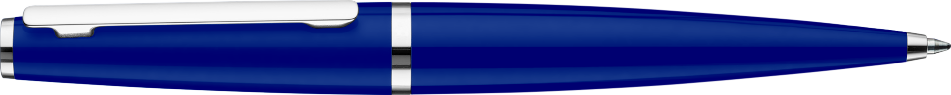 design06 Kugelschreiber Glanz Klassisch blau Platin