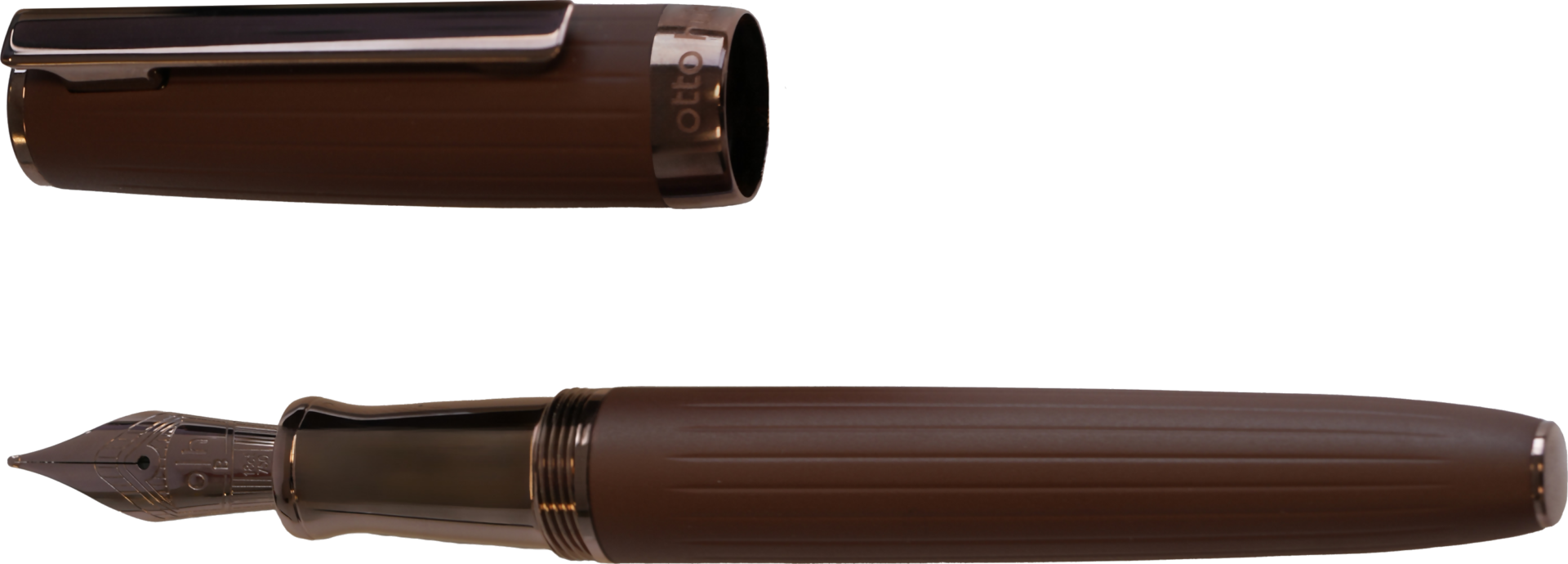 design07 Fountain Pen Thread guilloché Brown PVD brown