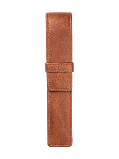 Leather case for 1 writing implement
